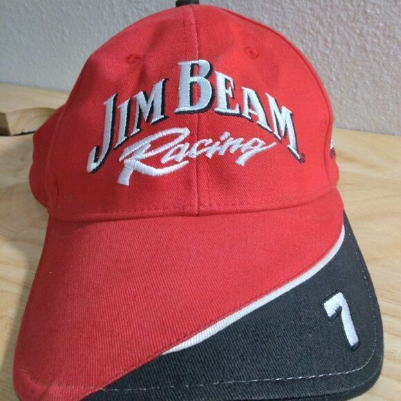 Robby Gordon Jim Beam Racing Strap Back Hat - Picture 1 of 10